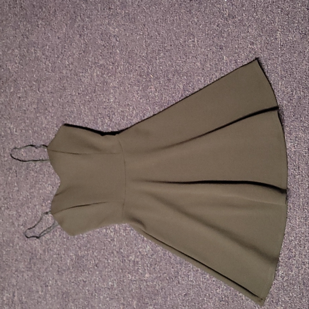 green mini dress